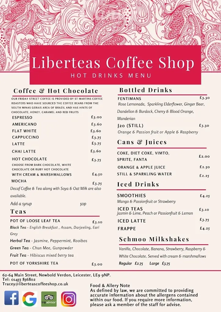 Menu_Liberteas coffee shop_Newbold Verdon_image_1
