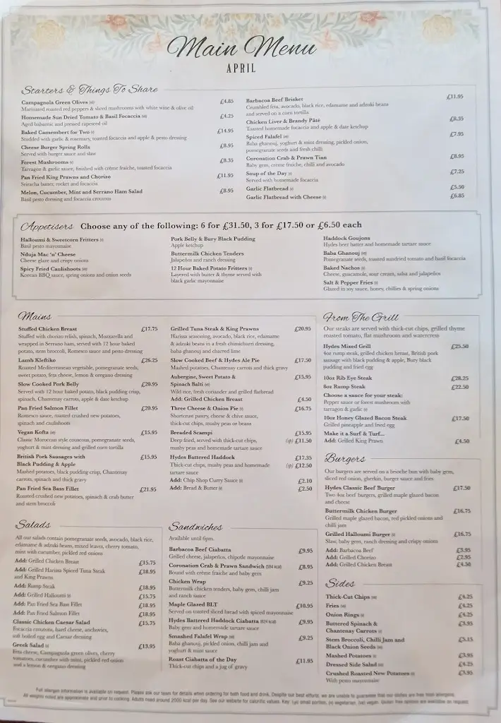 Menu_The Boathouse_Neston_image_1