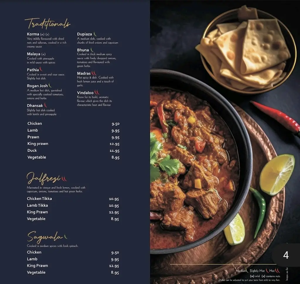 Menu_Britannia Spice_Neston_image_1