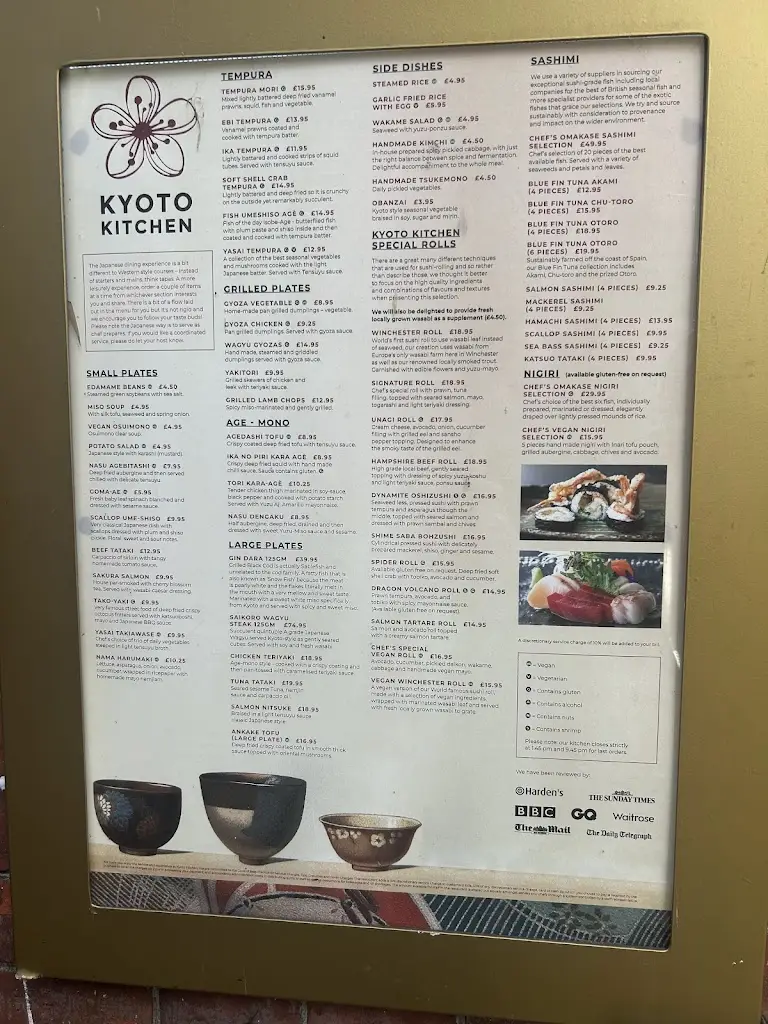 Menu_Kyoto Kitchen_New Alresford_immagine_1
