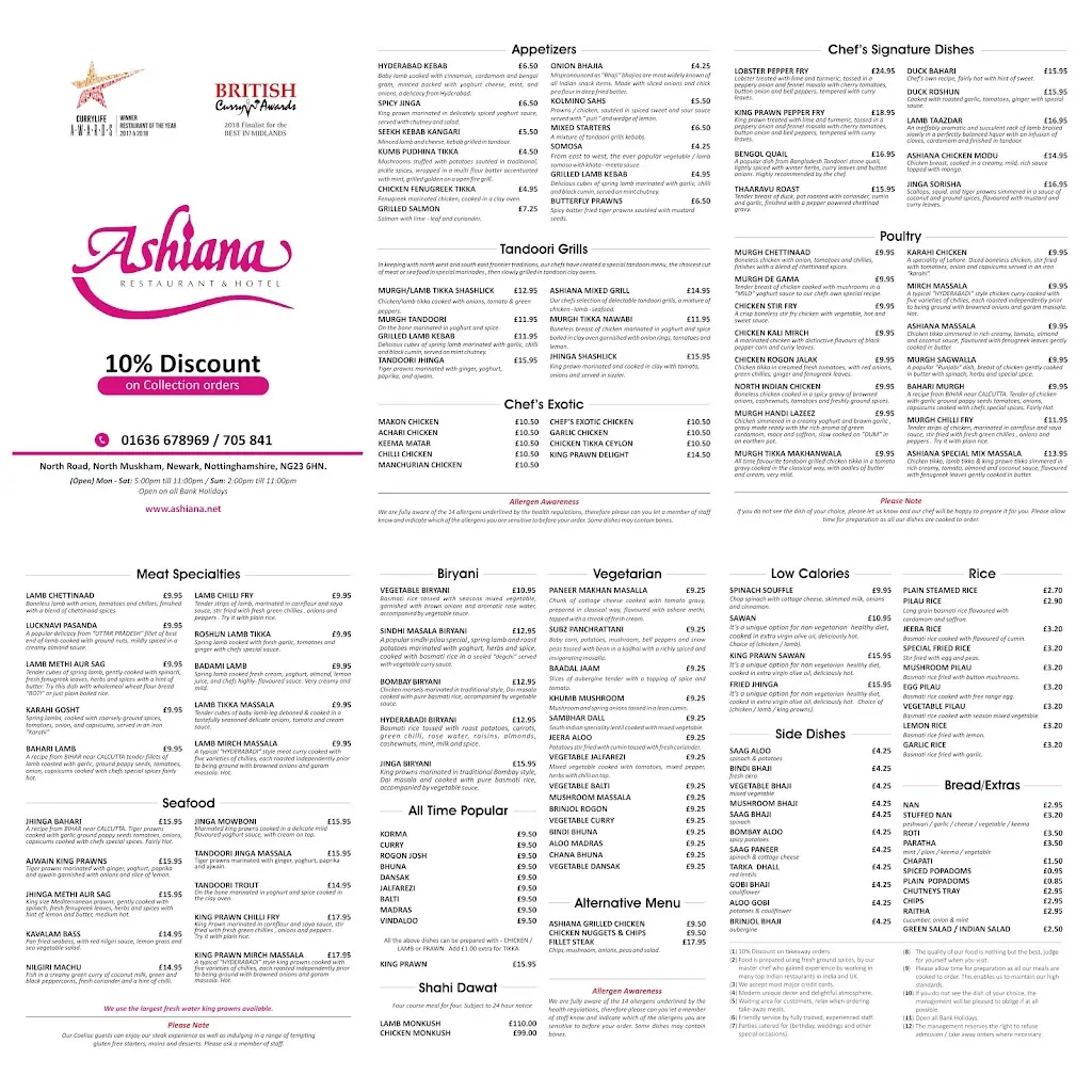 Menu_Ashiana Indian & Bangladeshi Restaurant_Newark on Trent_image_3