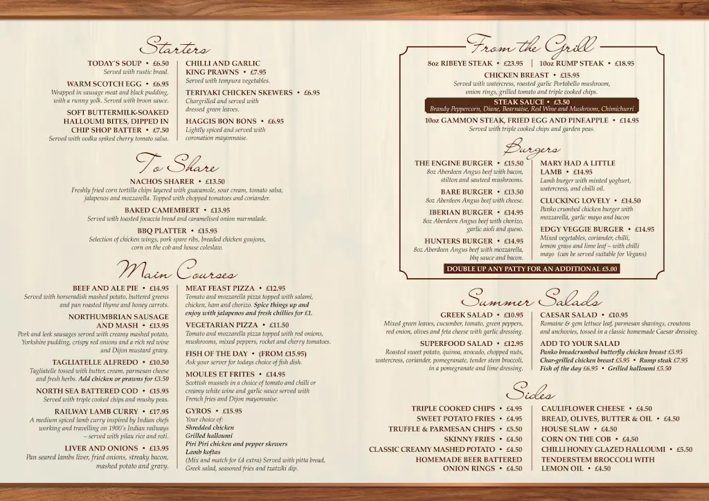 Menu_The Engine Inn_Newburn_immagine_1