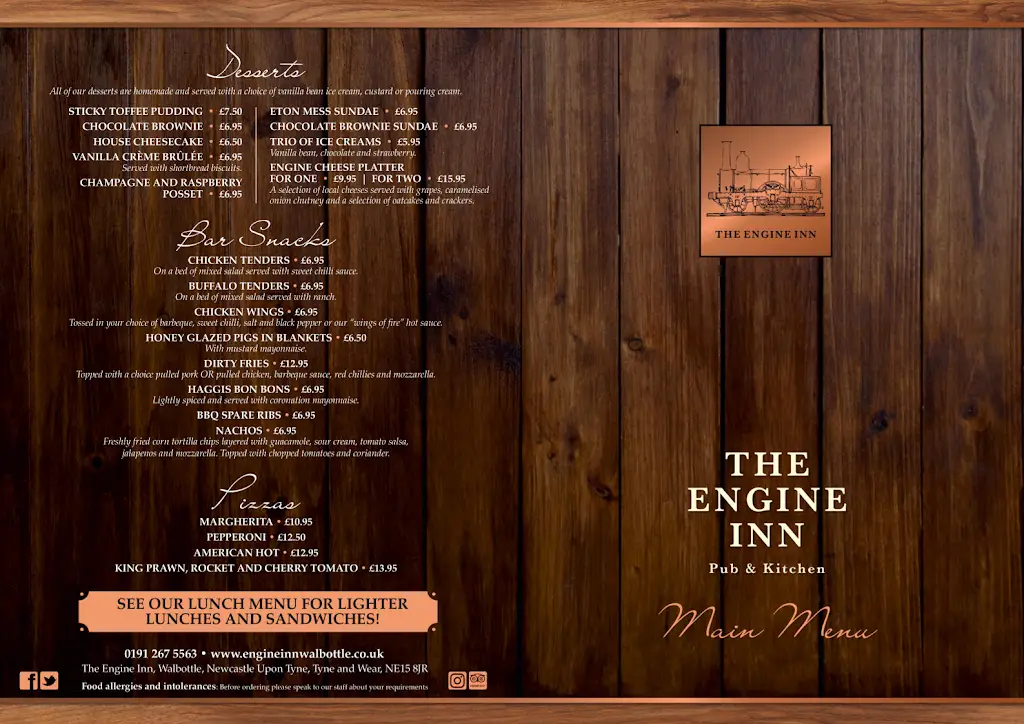 Menu_The Engine Inn_Newburn_immagine_2