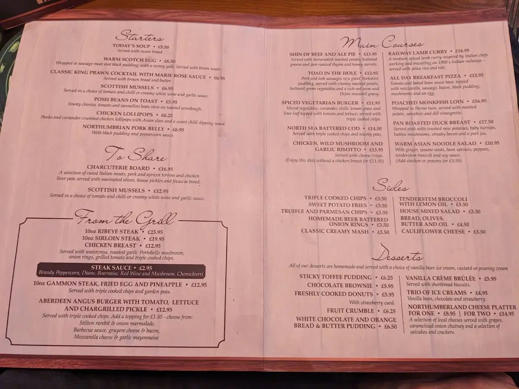 Menu_The Engine Inn_Newburn_immagine_3