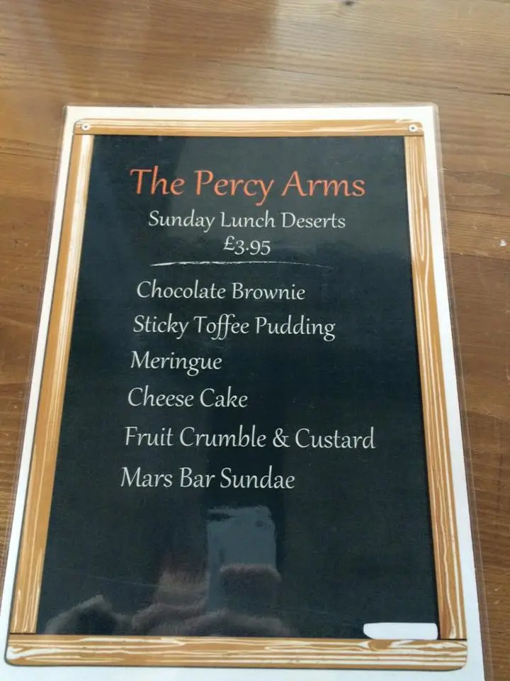 Menu_The Percy Arms Walbottle_Newburn_image_4