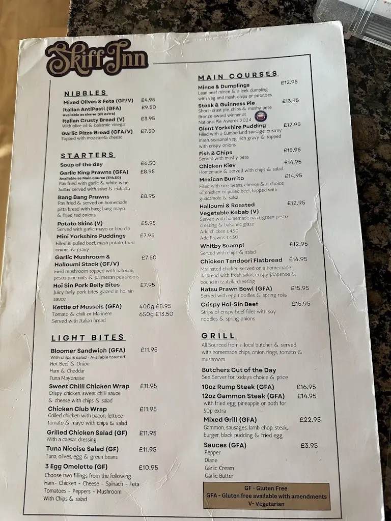 Menu_The Skiff Inn_Newburn_image_1