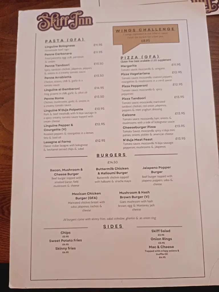 Menu_The Skiff Inn_Newburn_image_2