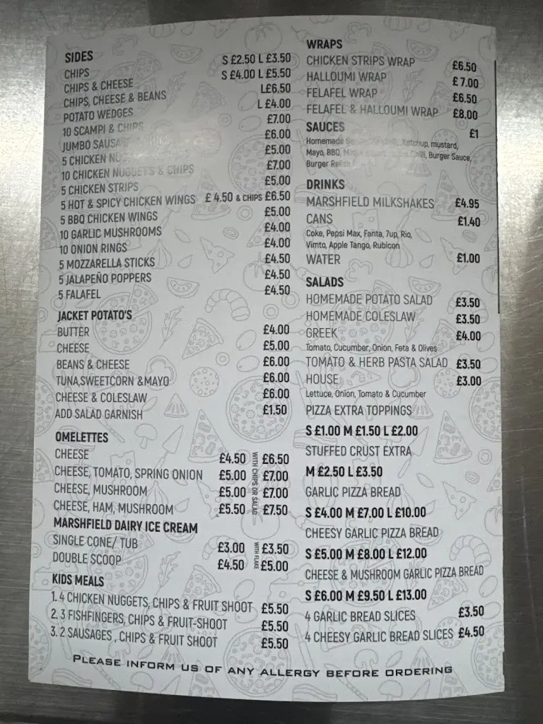 Menu_Zaza Pizza_Newent_image_1