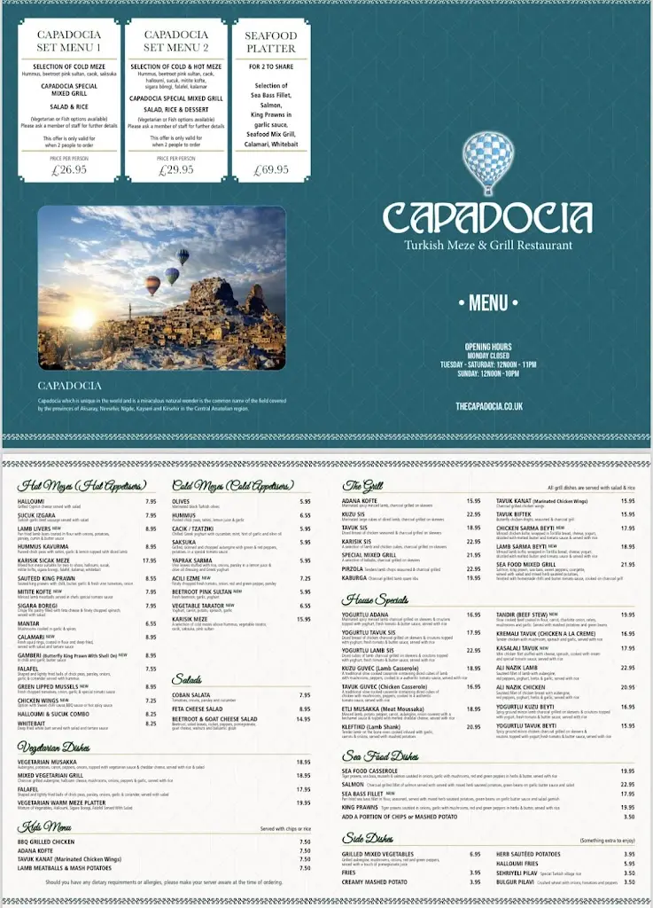 Menu_Capadocia Turkish Restaurant Newport Pagnell_Newport Pagnell_image_1