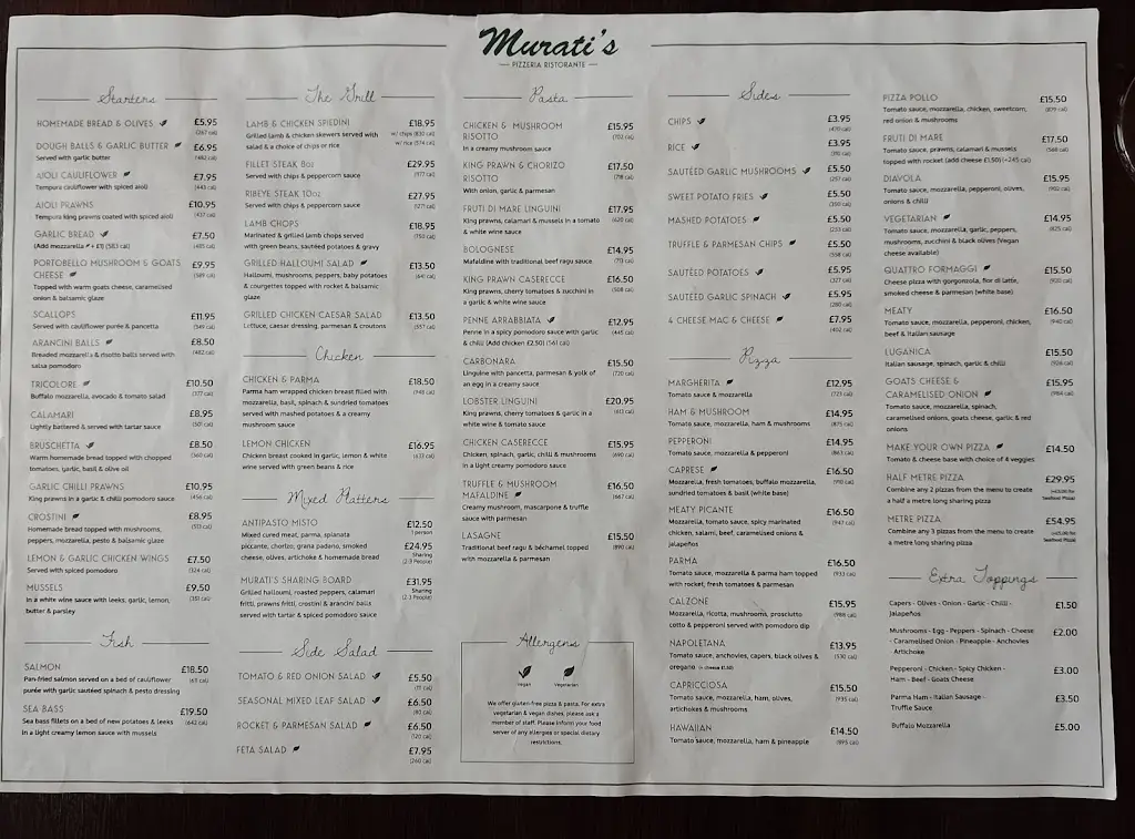 Menu_Murati's Pizzeria | Newport Pagnell_Newport Pagnell_image_1