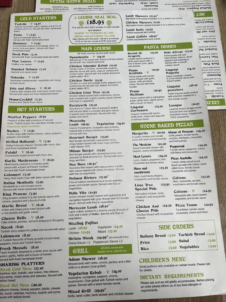 Menu_Lime Tree Bistro_Morley_image_1