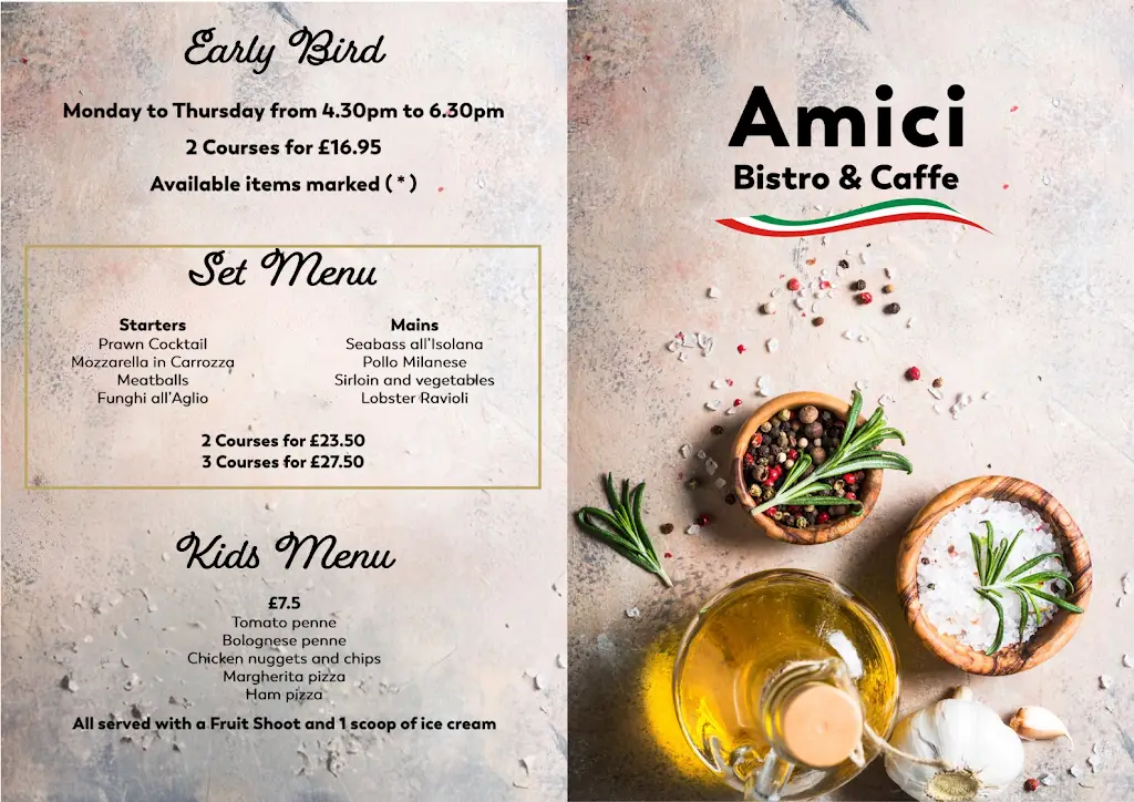 Menu_Amici Bistro & Caffè_Morley_image_1