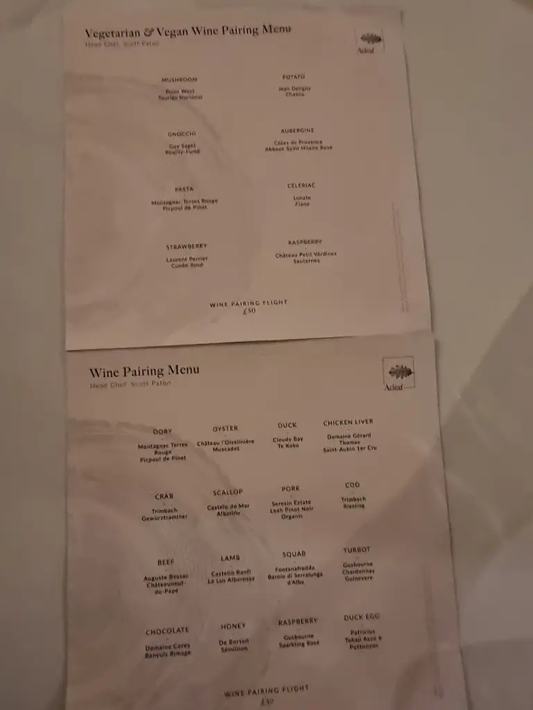 Menu_Àclèaf_Newton Ferrers_image_2