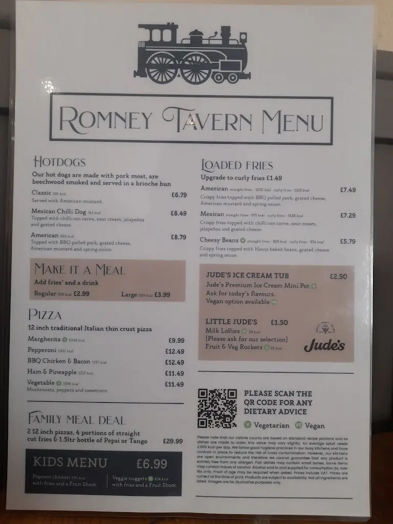 Menu_Romney Tavern_New Romney_image_1