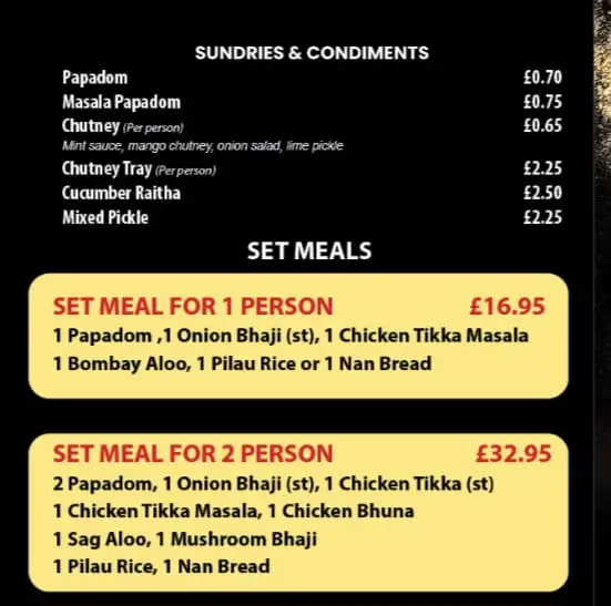 Menu_Cardamom Indian Restaurant_New Romney_image_1
