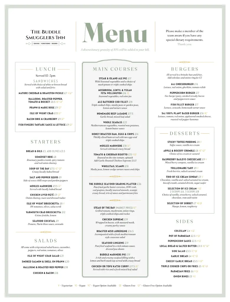 Menu_The Buddle Inn_Niton_immagine_1