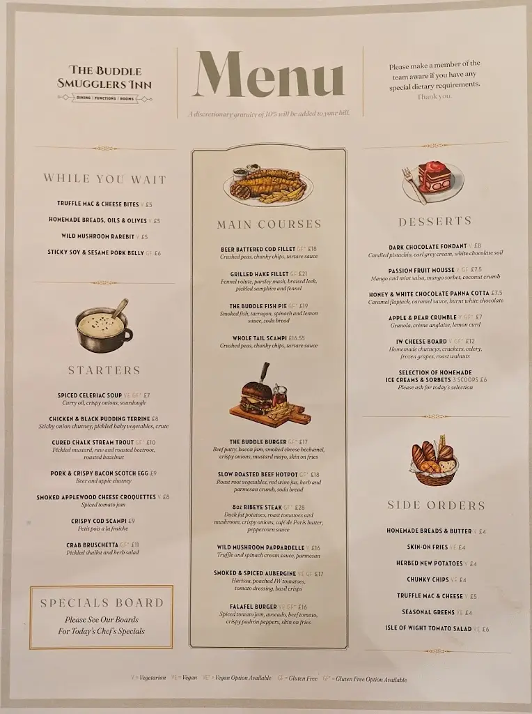 Menu_The Buddle Inn_Niton_immagine_2