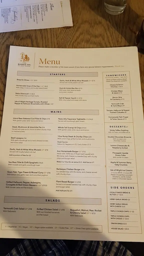 Menu_The Buddle Inn_Niton_immagine_4