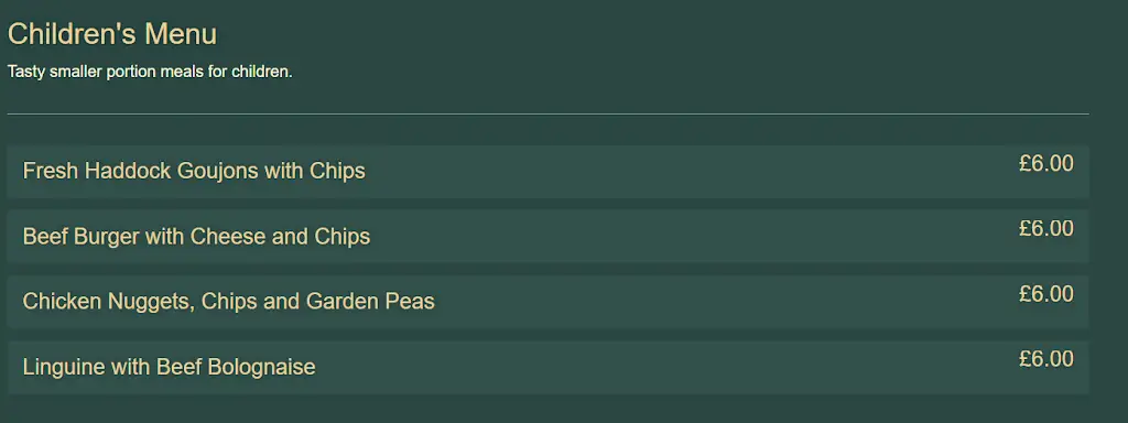 Menu_Venney's at the Granby_North East Lincolnshire_immagine_1