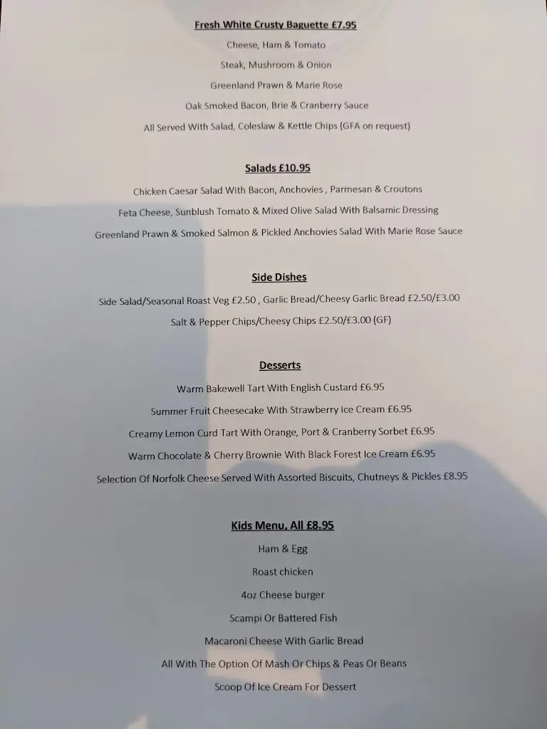 Menu_The Railway Arms_North Elmham_image_2