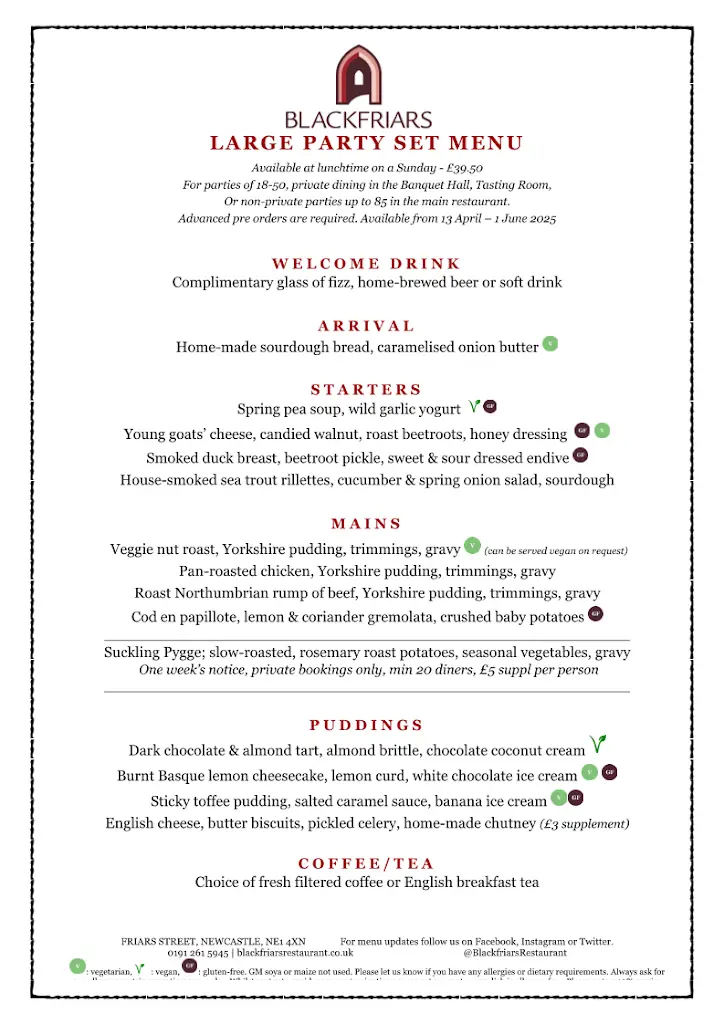 Menu_Blackfriars Restaurant_Newcastle upon Tyne_image_1
