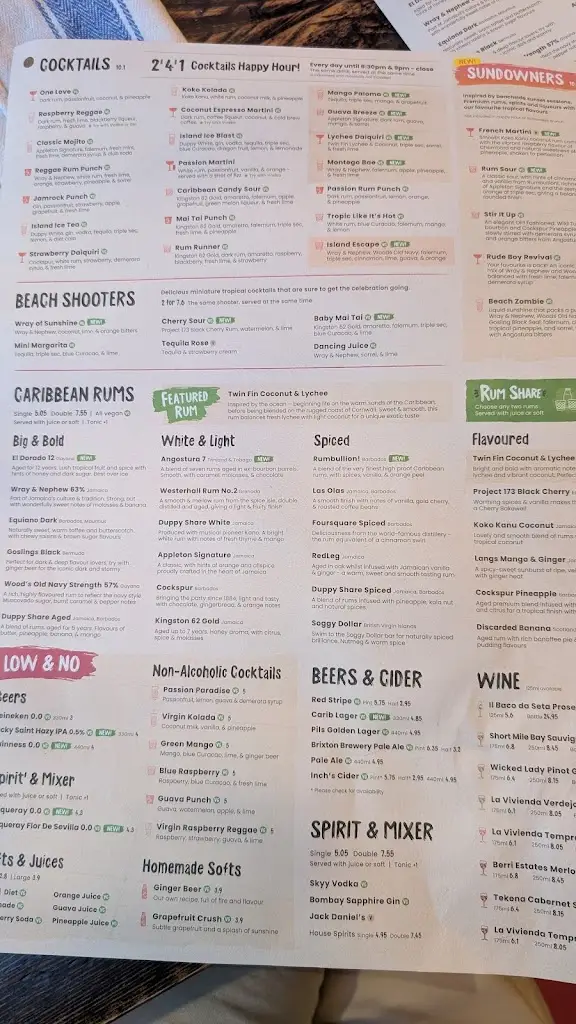 Menu_Turtle Bay Newcastle_Newcastle upon Tyne_image_2