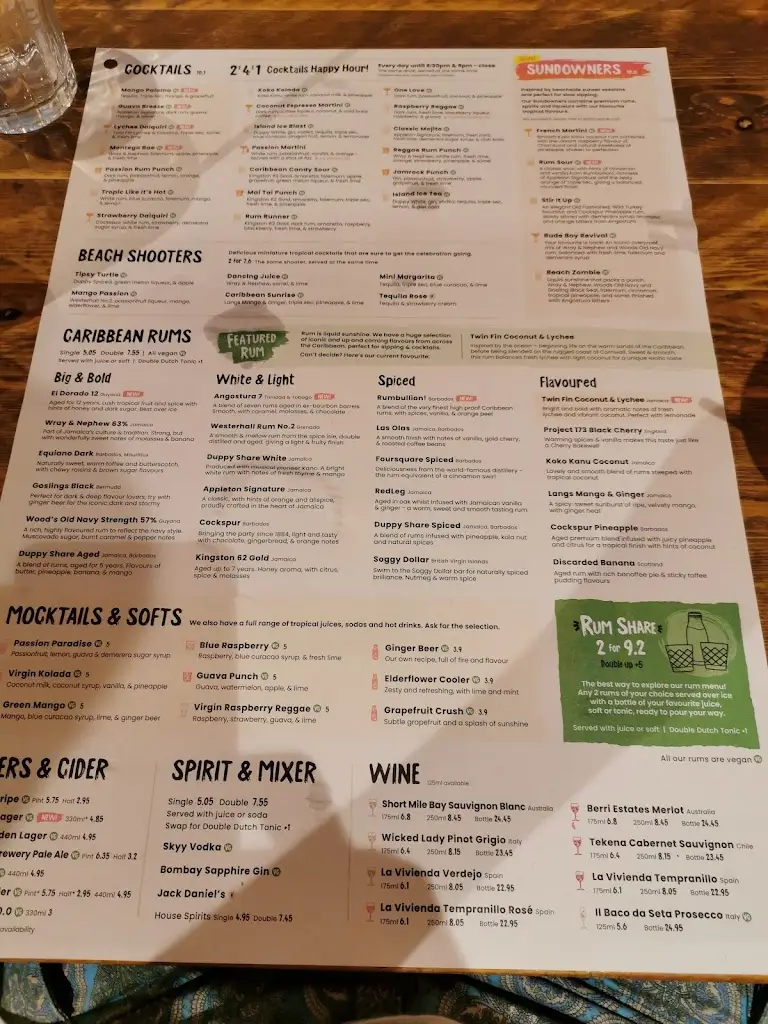 Menu_Turtle Bay Newcastle_Newcastle upon Tyne_image_3