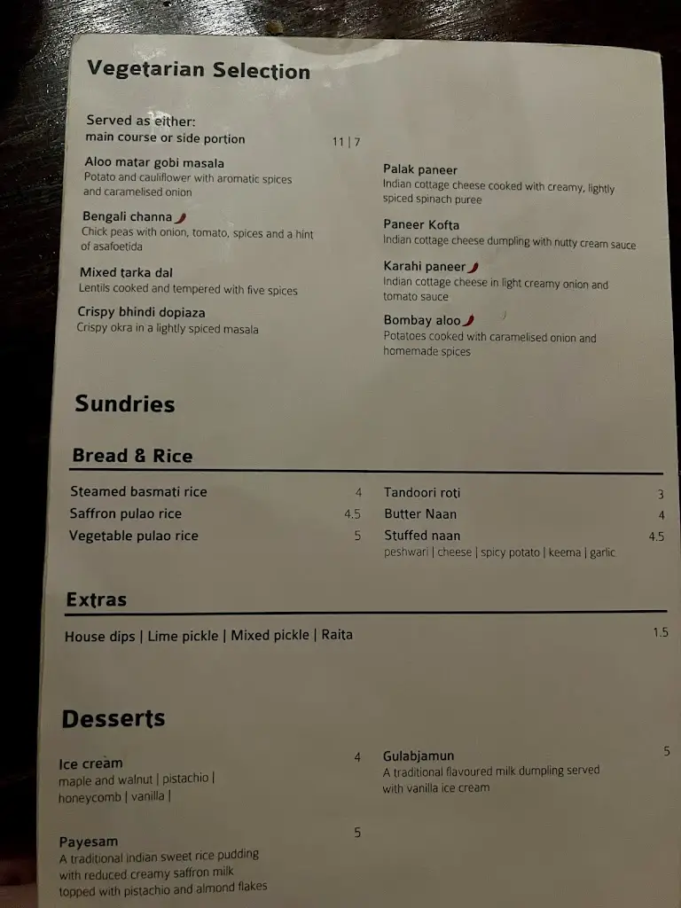 Menu_Simla Restaurant_Newcastle upon Tyne_image_1