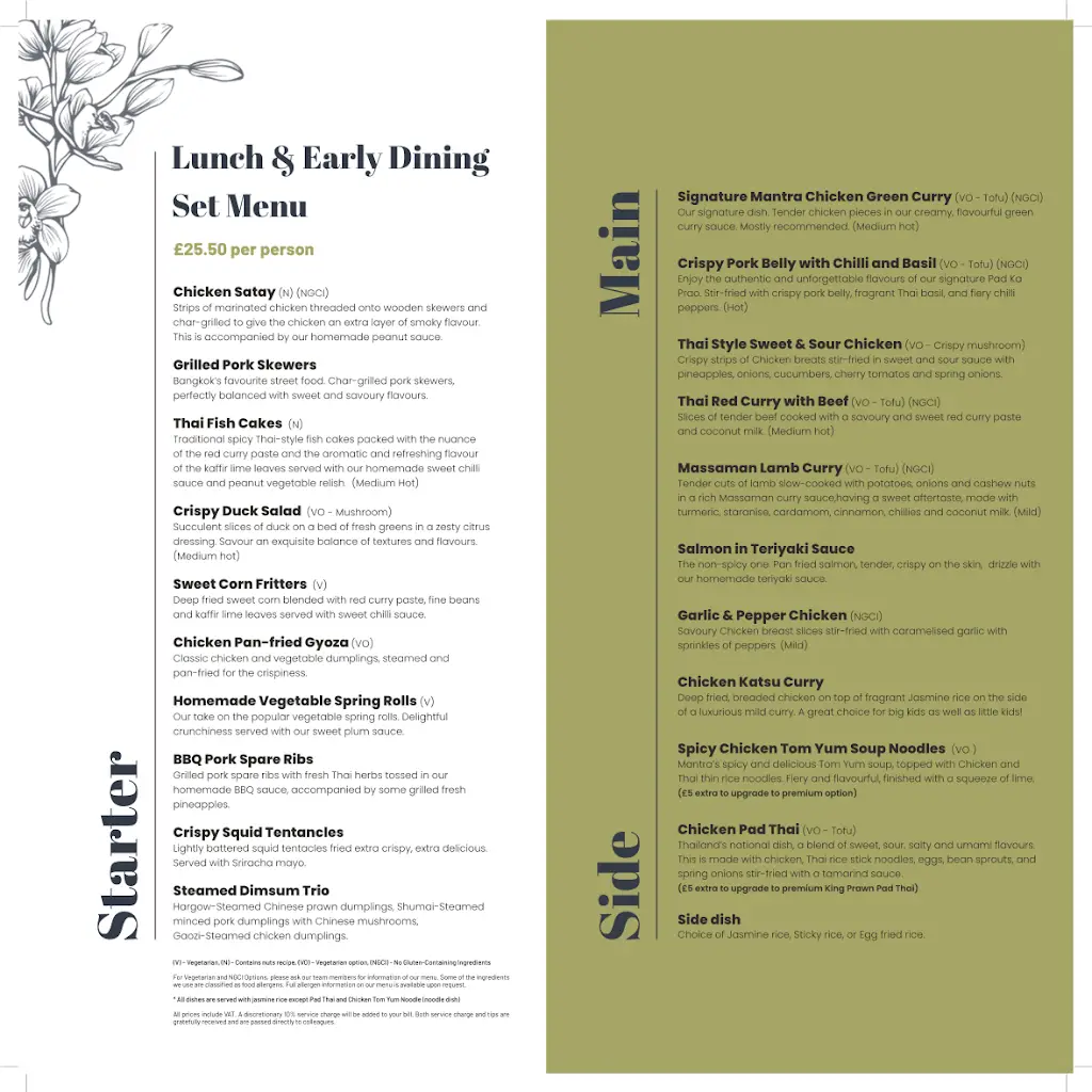 Menu_Mantra Thai Dining Restaurant_Newcastle upon Tyne_image_1