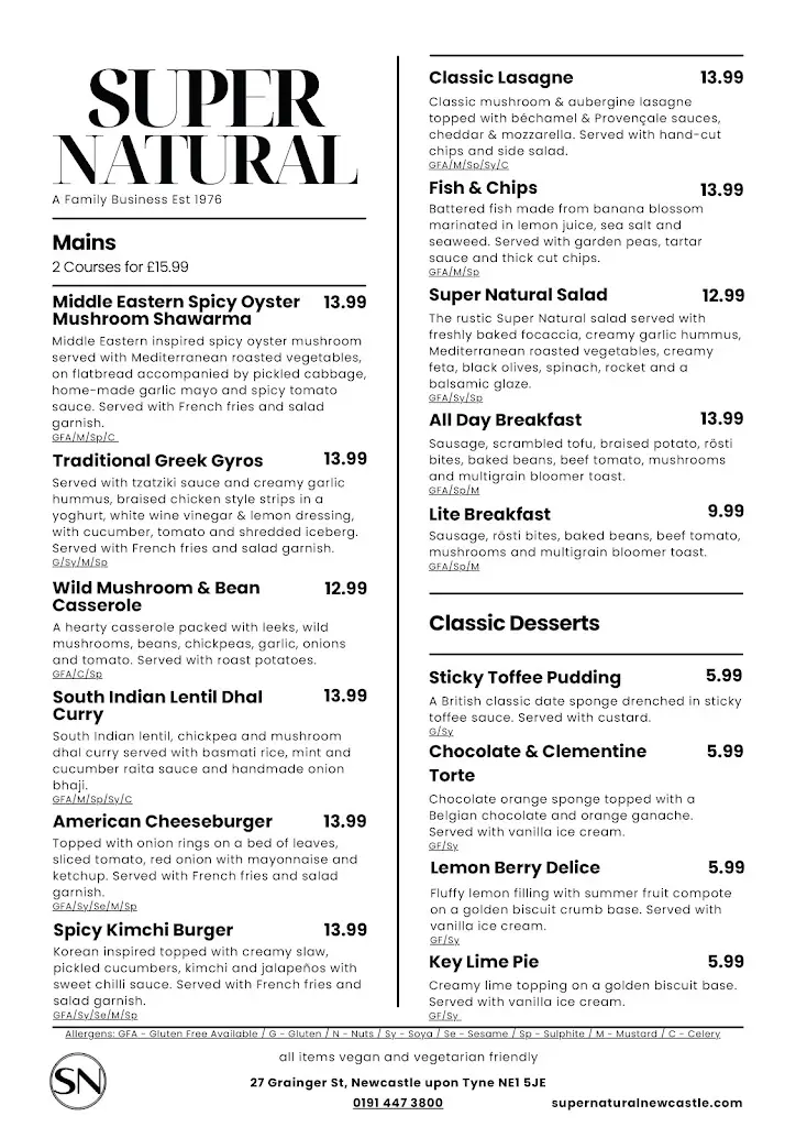 Menu_Super Natural Newcastle_Newcastle upon Tyne_image_3