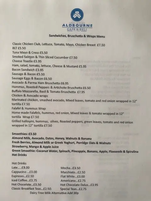 Menu_Aldbourne Coffee Shop/Cafe_Aldbourne_image_2