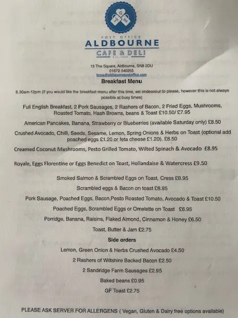 Menu_Aldbourne Coffee Shop/Cafe_Aldbourne_image_3
