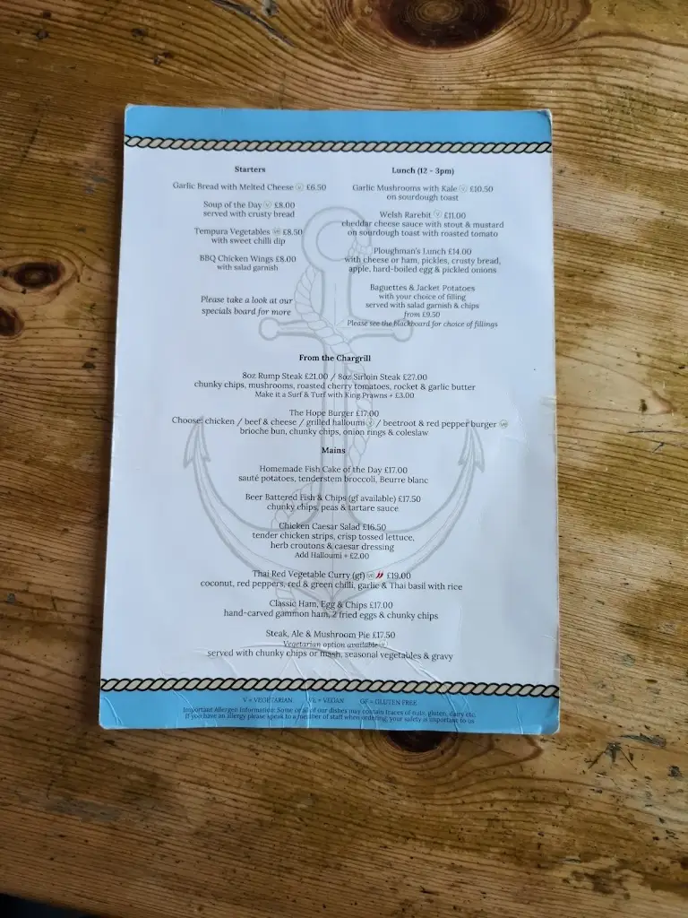 Menu_The Hope Inn_Newhaven_image_4