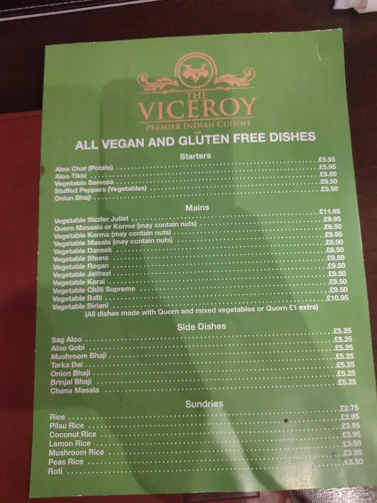 Menü_The Viceroy_Newhaven_Bild_2