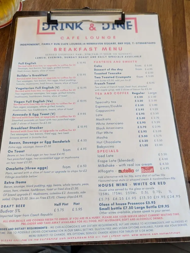 Menu_Drink & Dine_Newhaven_immagine_1