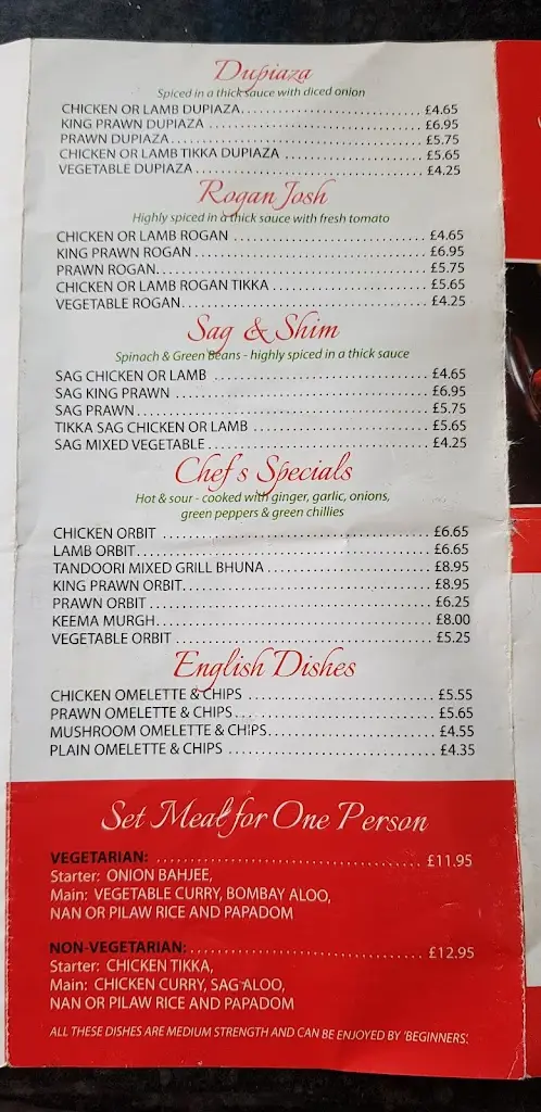 Menu_Newhaven Curry House_Newhaven_immagine_3
