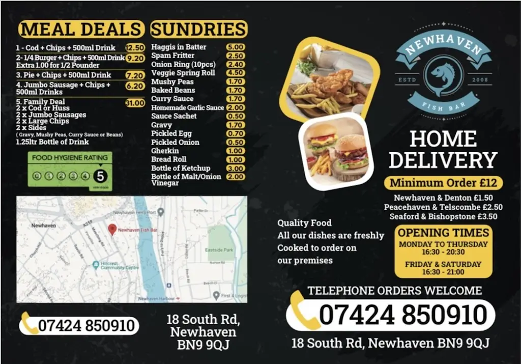 Menu_Newhaven Fish Bar_Newhaven_image_2