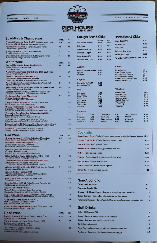Menu_Pier House_Newhaven_immagine_3