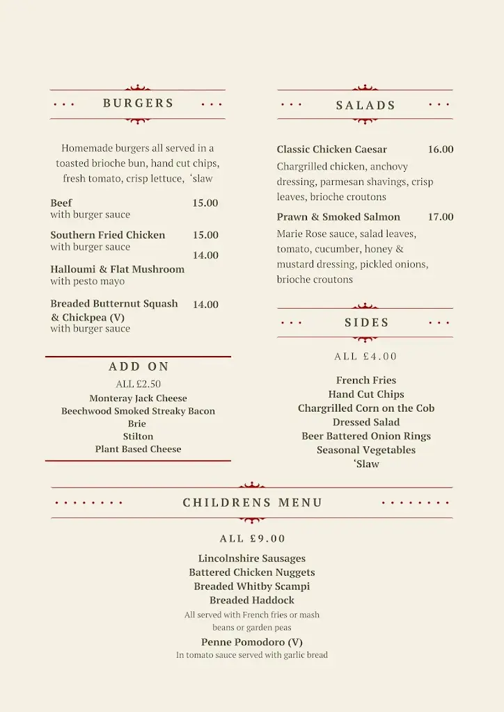 Menu_The New Inn_North Thoresby_image_1