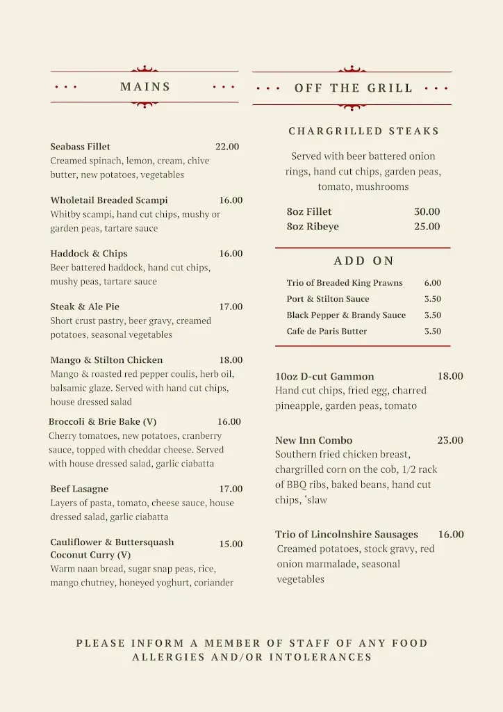 Menu_The New Inn_North Thoresby_image_2