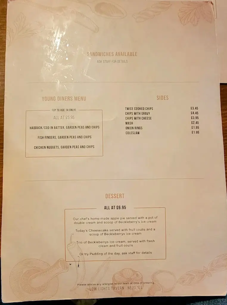 Menu_Low Lights Tavern_North Shields_image_3