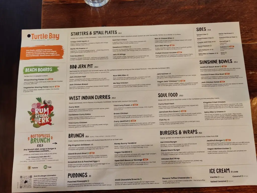 Menu_Turtle Bay Northampton_Northamptonshire_image_3