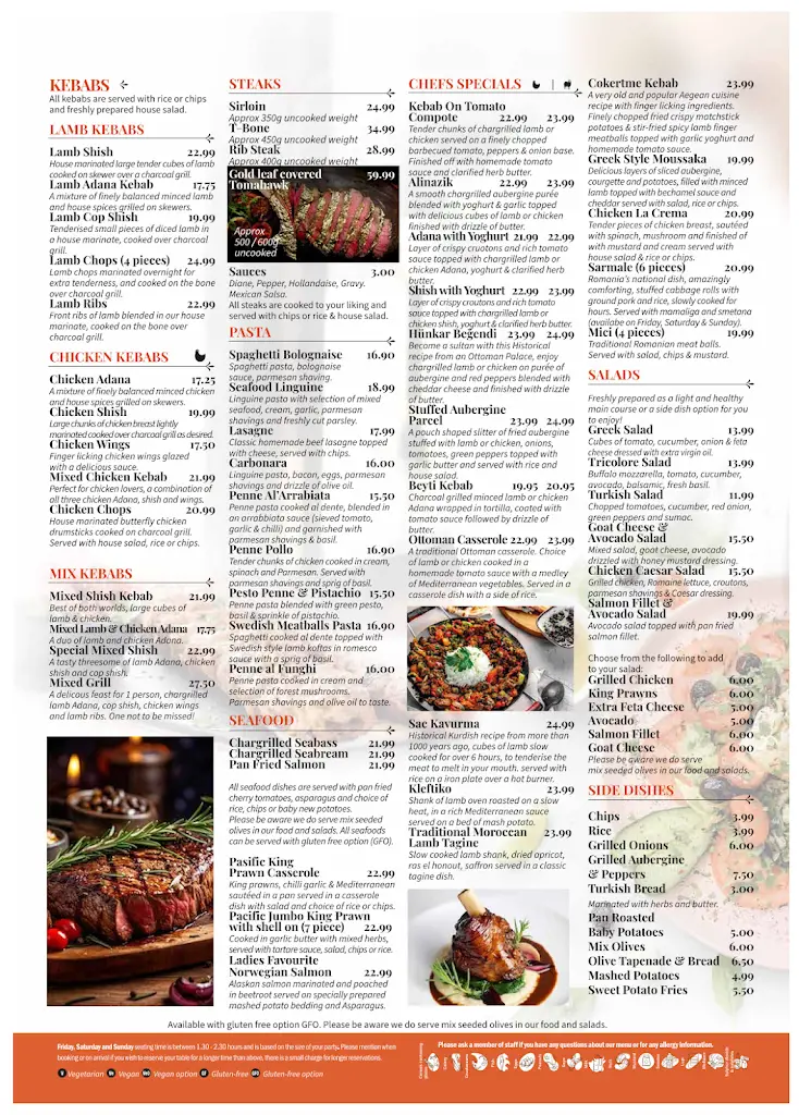 Menu_Tuck In Turkish Restaurant_Northamptonshire_immagine_1