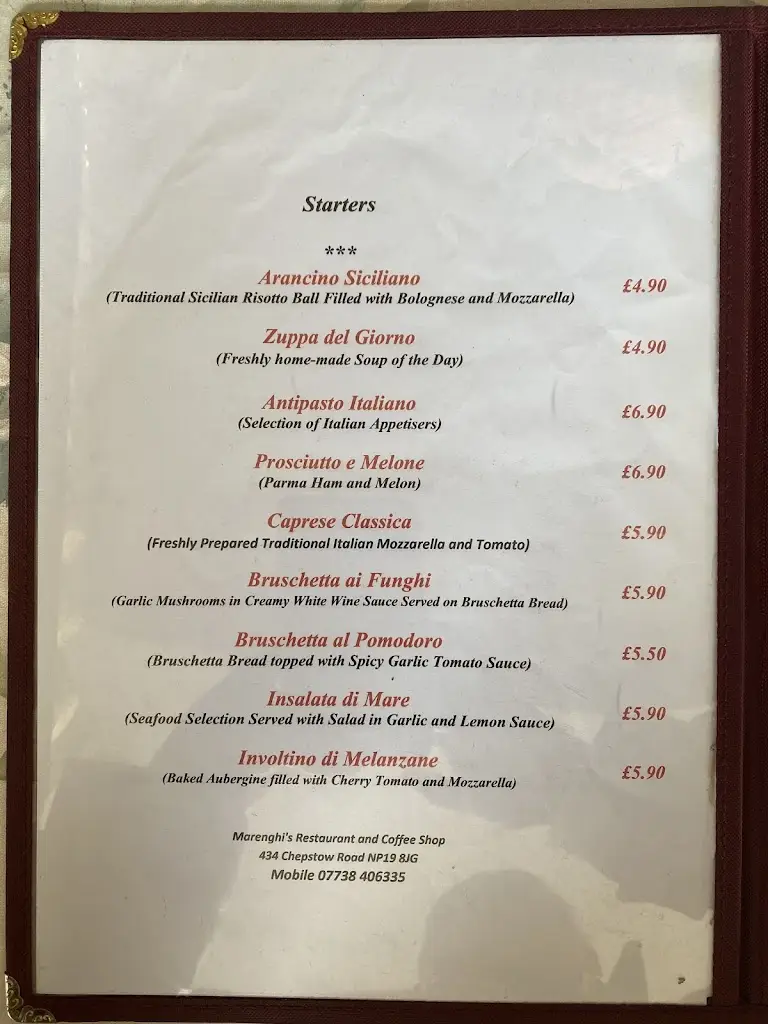 Menu_Marenghi's Restaurant_Newport_image_2