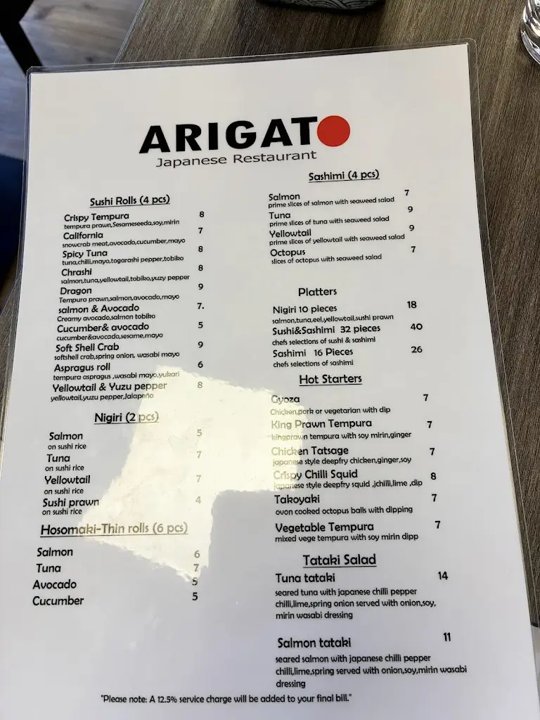 Menu_Arigato Dining_Newbury_image_1