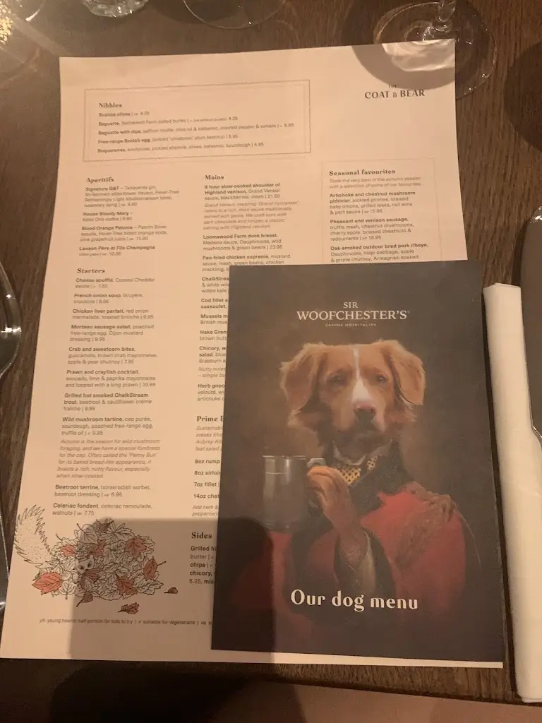 Menu_The Coat & Bear_Newbury_image_3