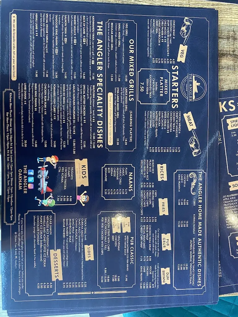 Menu_The Angler Oakham Hotel and Pub_Oakham_image_2