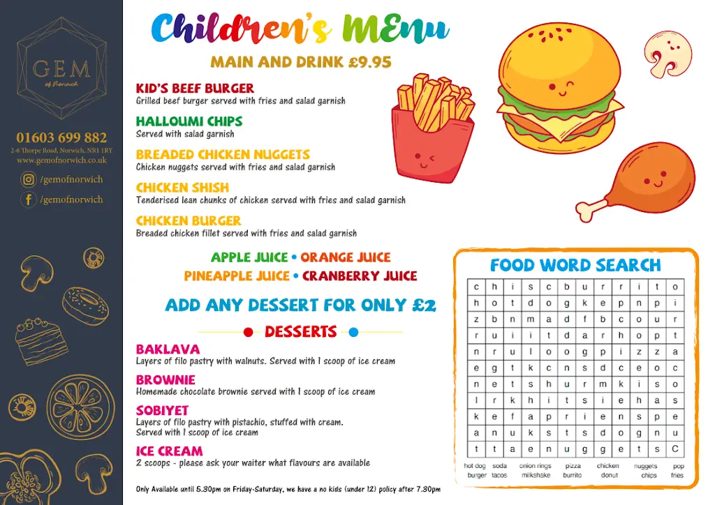 Menu_Gem of Norwich_Norwich_immagine_3