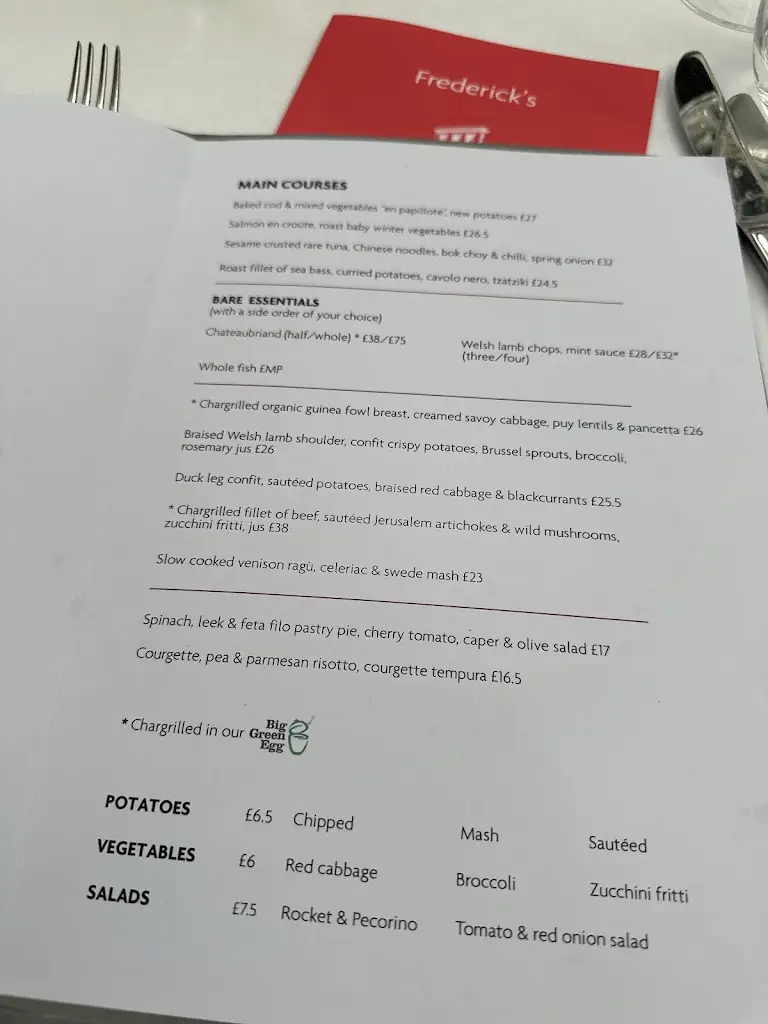 Menu_Frederick's_Barnsbury_immagine_1