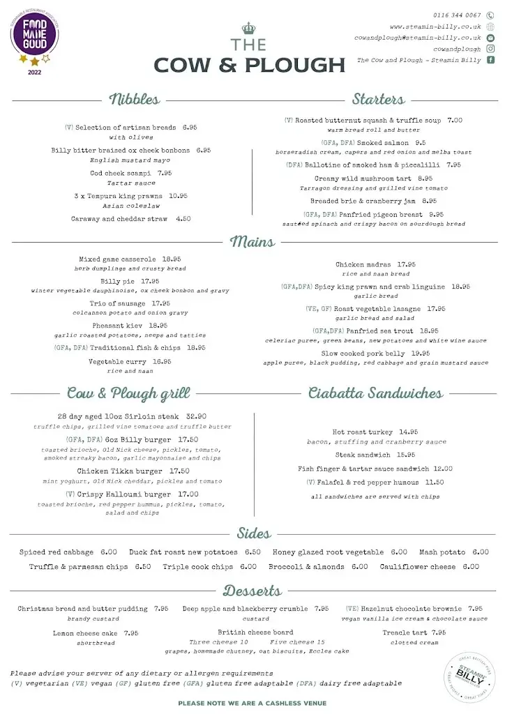 Menu_Cow and Plough_Oadby_image_2